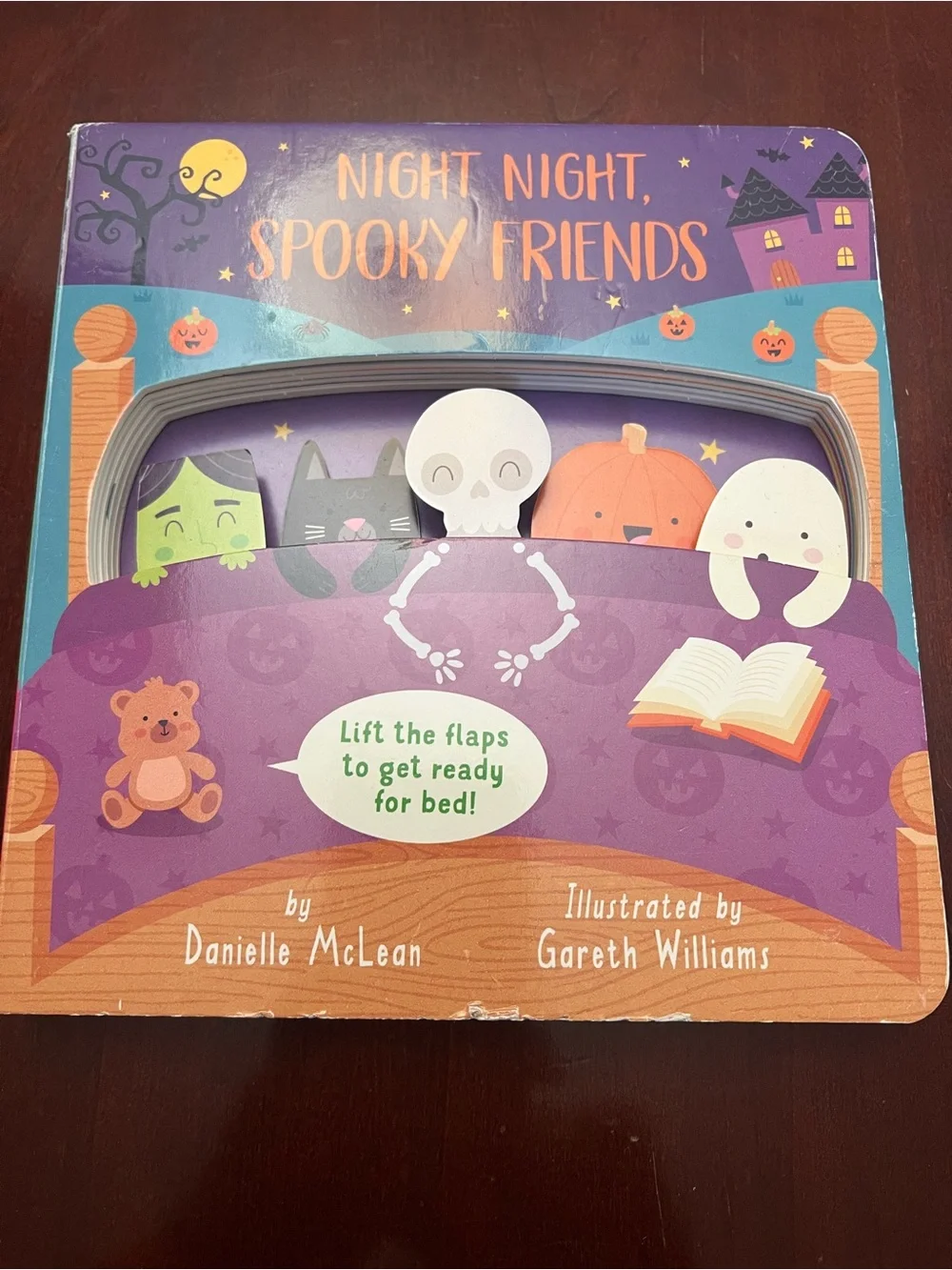 Night Night Spooky Friends Lift-the-Flap Board Book - Purple